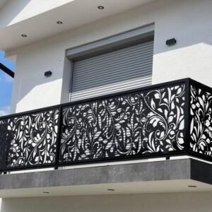 Decorative CNC Iron Balcony Railings