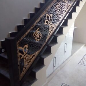 Modern CNC Iron Stair Railings